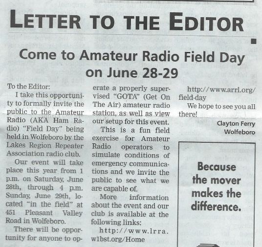 amateur radio field day