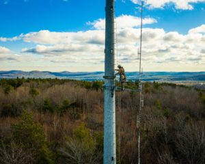 worker on tower officers