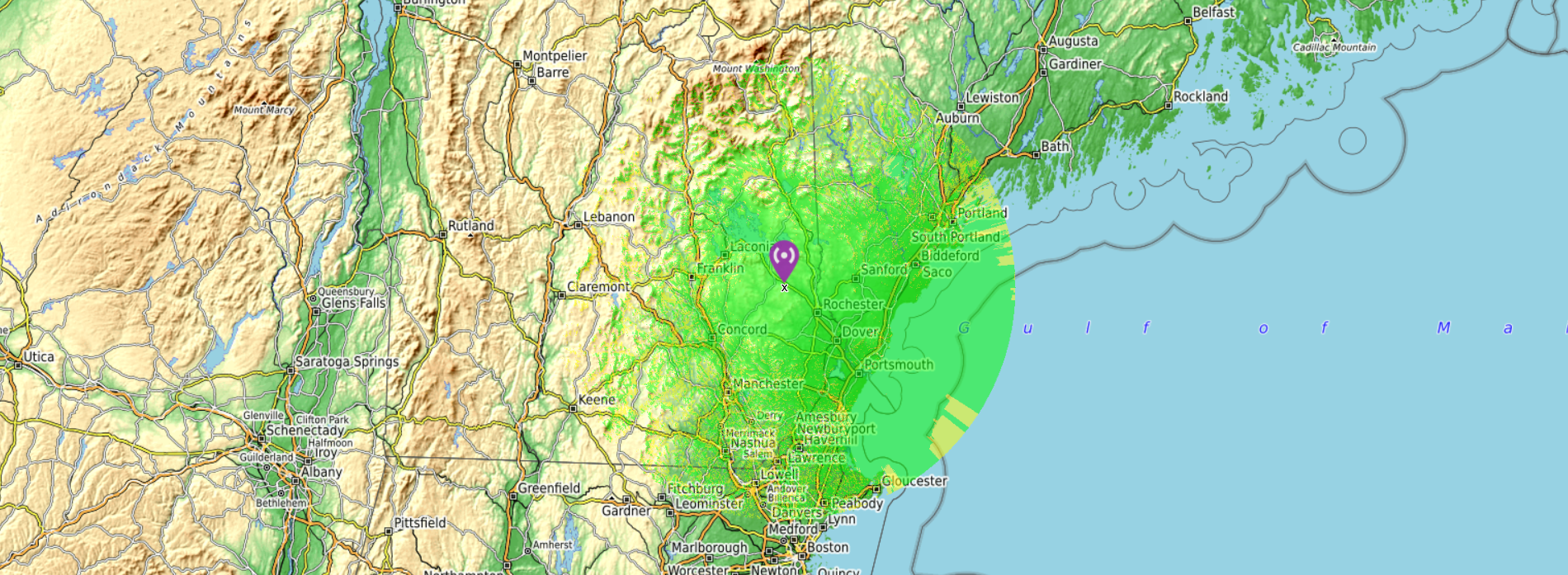 146.805 repeater coverage map